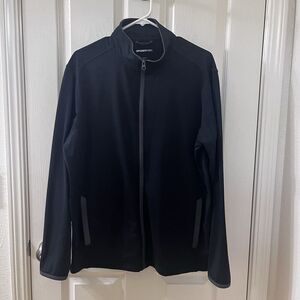 Sport-Tek Sport-Wick Stretch Black Contrast Full-Zip Jacket ST853 Men's Size L